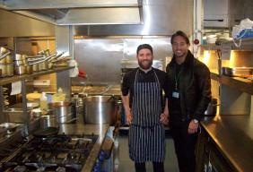 James Lock (right) with Clink head chef Paul Clarkson