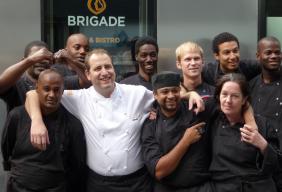 Image of Chef Simon Boyle and his brigade