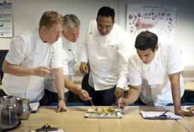 Image of SW Chef of the Year judges Neil Haydock, Peter Gorton, Michael Caines, 