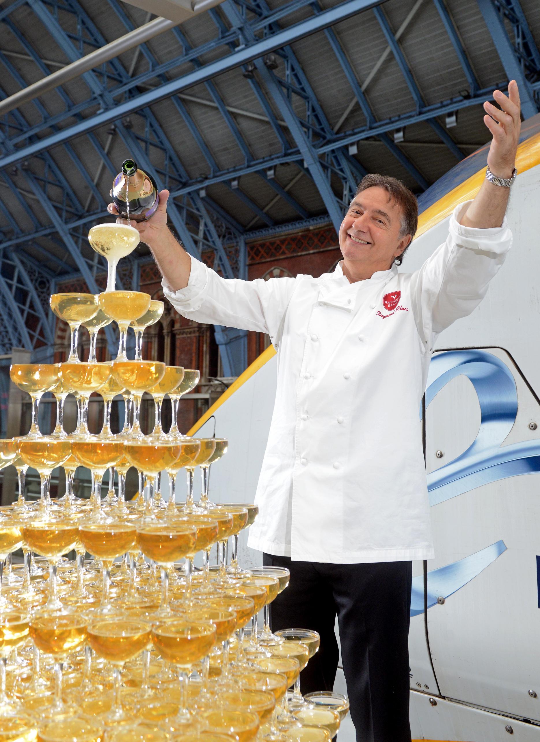 Eurostar 20th birthday Raymond Blanc champagne Guinness World Record