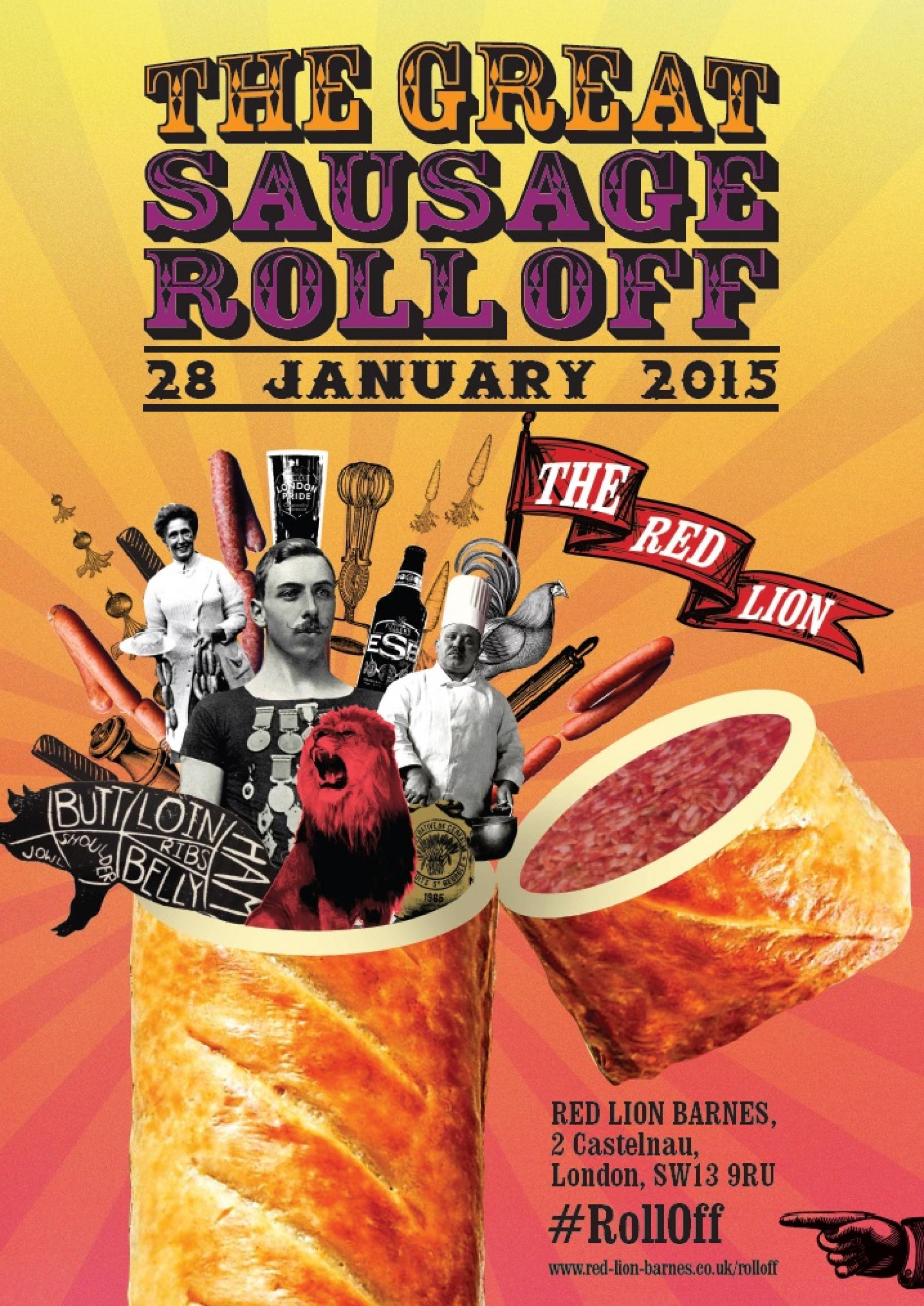 The Great Sausage Roll Off, Barnes, Red Lion, Fuller's, 