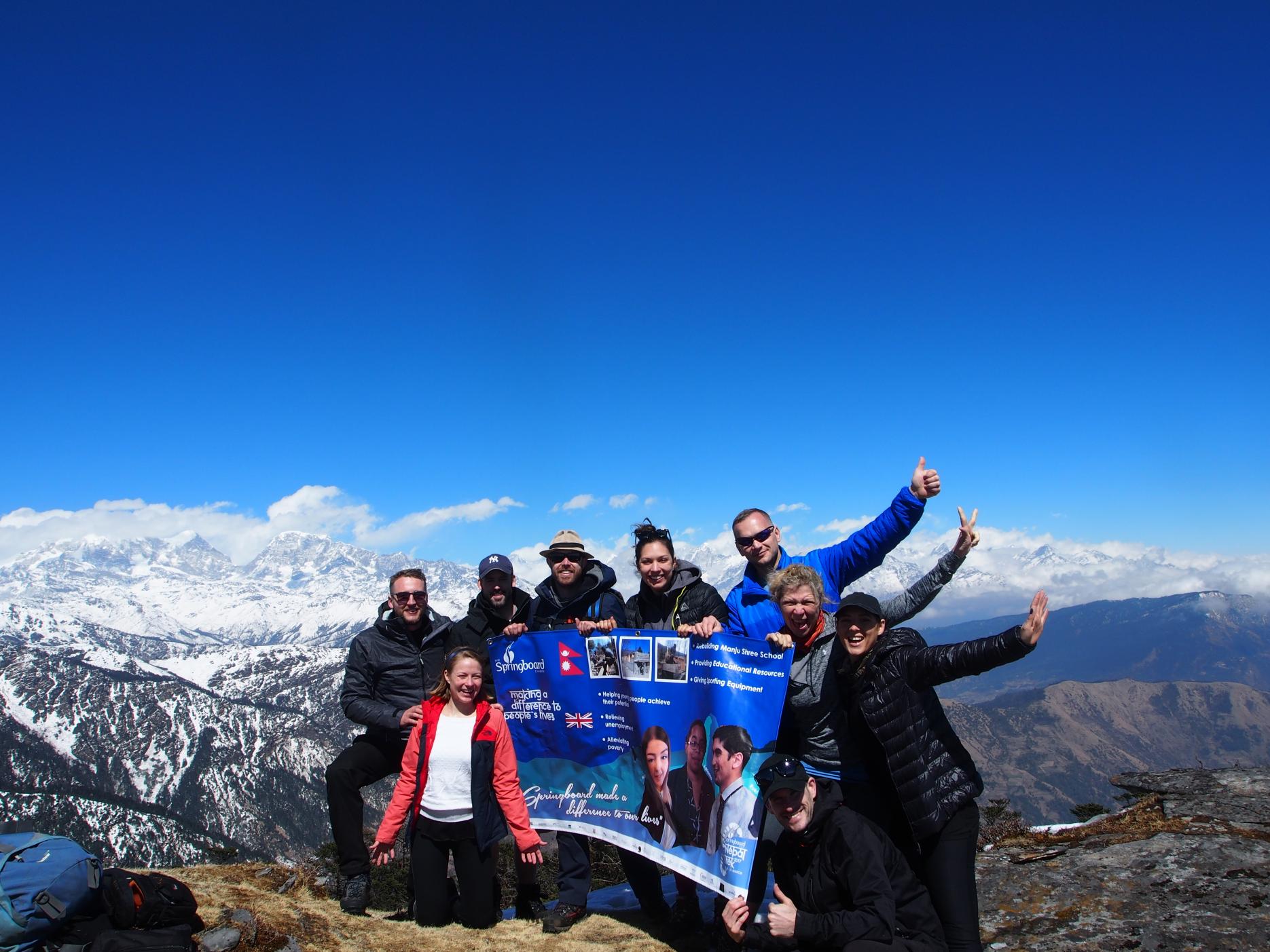 Nepal Trek raises £100,000 for Springboard 
