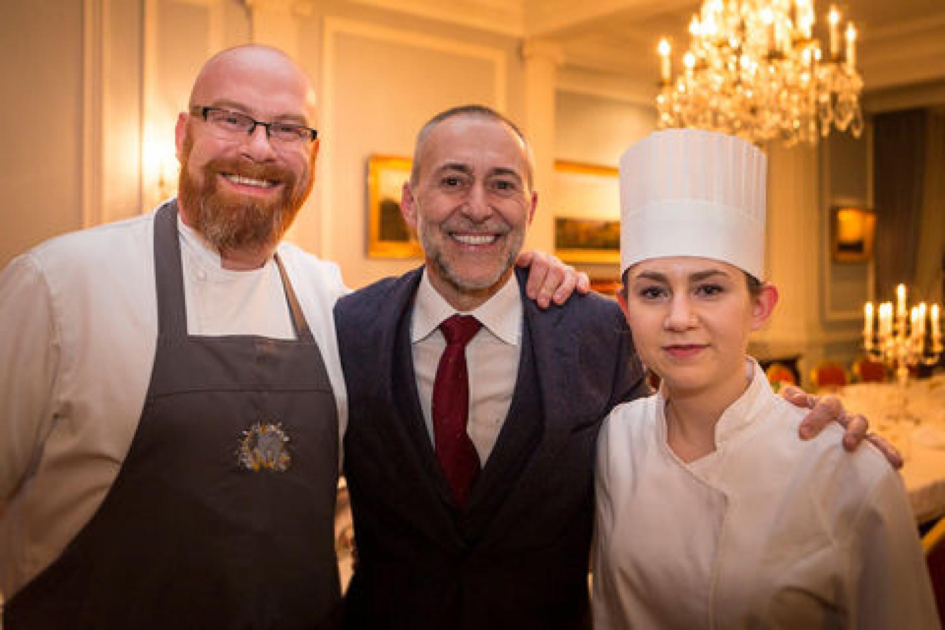 Young National Chef of the Year serves dinner for Michel Roux Jr and friends