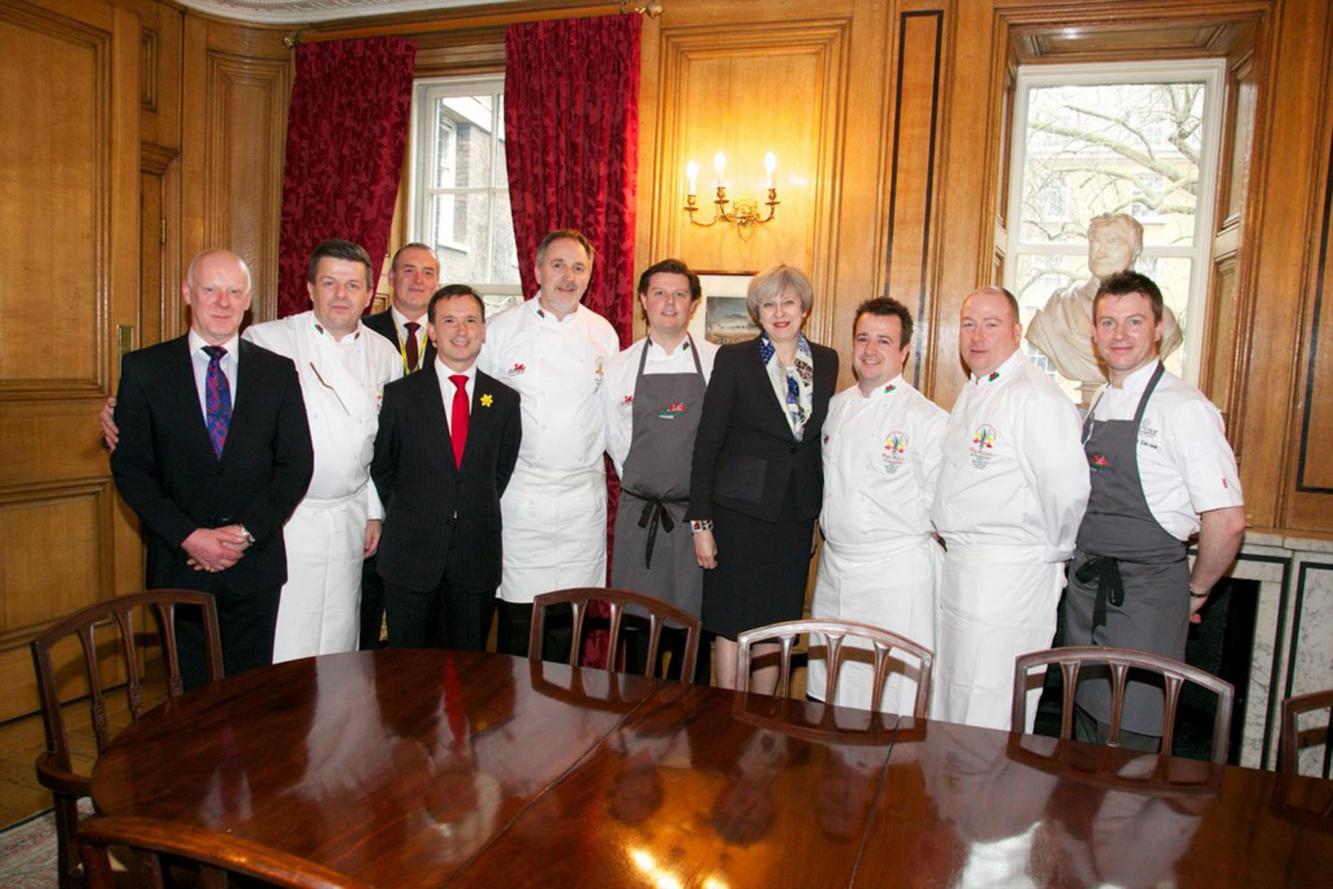 Welsh chefs prepare canapés for Prime Minister at 10 Downing Street