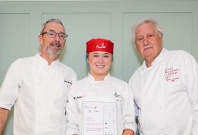 Brian Turner CBE, Jodie Cochrane and David Mulcahy