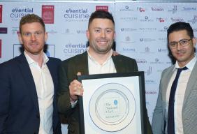 2024 NCOTY winner Orry Shand with runners-up Cleverson Cordeiro, right, and Paul Gamble