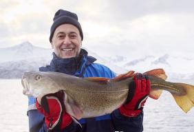 Michel Roux with skrei 