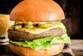 Theo’s creates new vegan options fried spinach and kale burger 