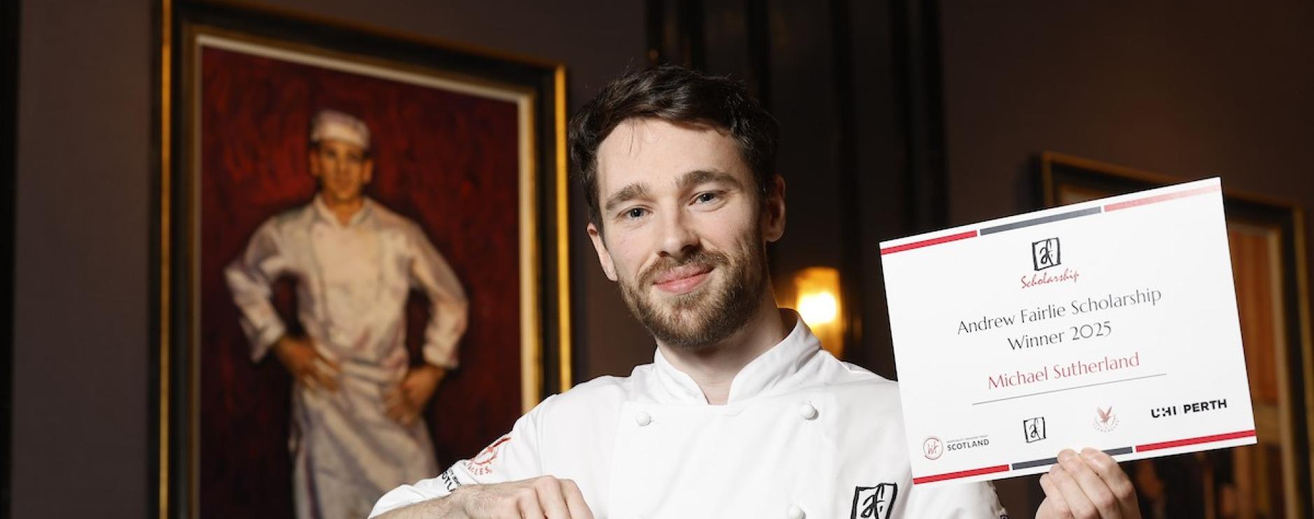 Michael Sutherland, Gleneagles junior sous chef wins Andrew Fairlie Scholarship