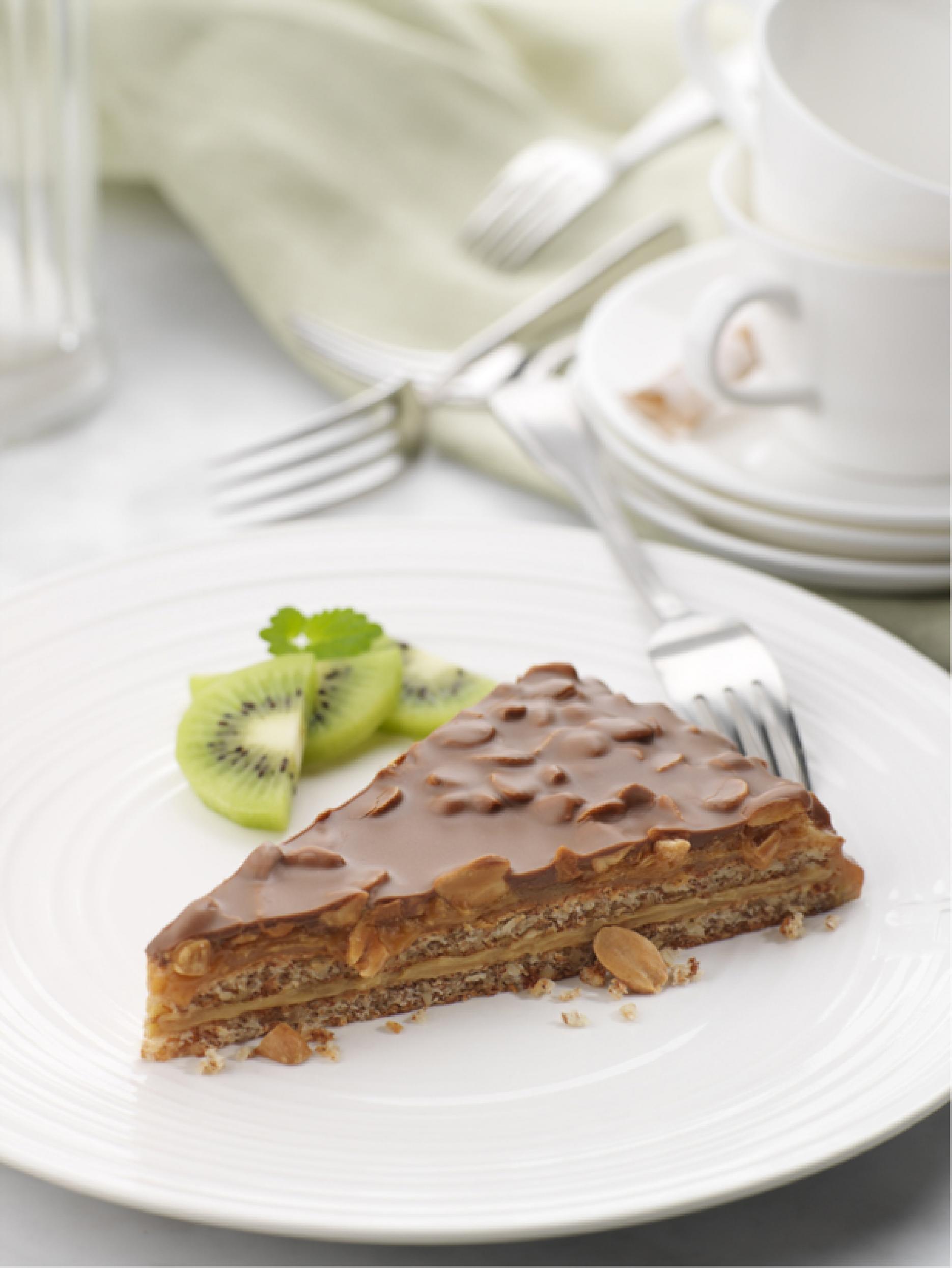 Almondy's gluten-free peanut & caramel cake Almondy encourages caterers to create free-from menus in 2017