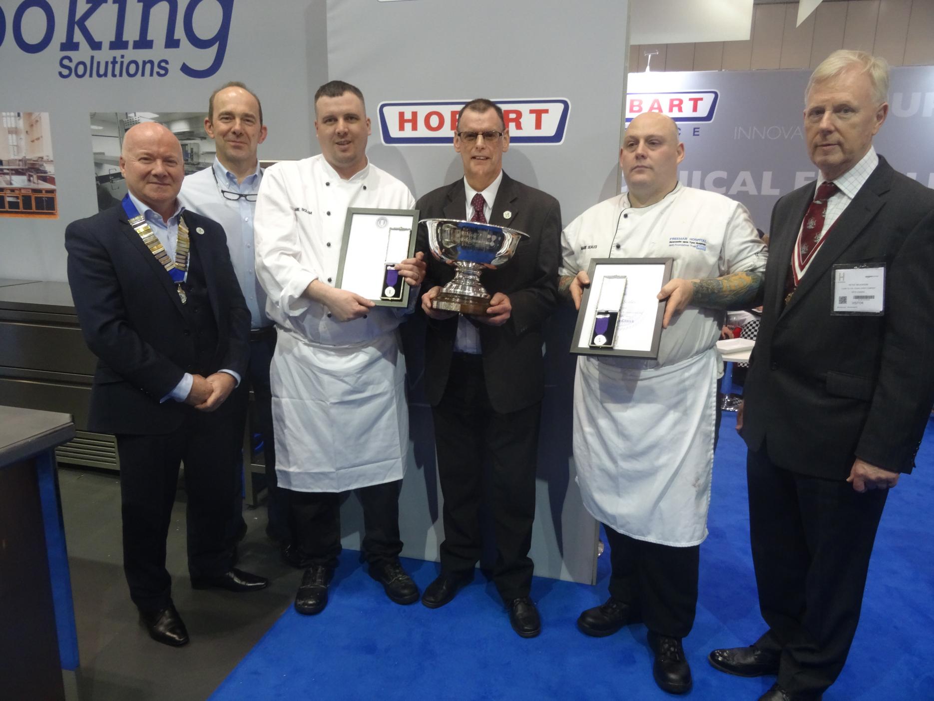 HCA winners Mark Seales and Jamie Bolam with judges