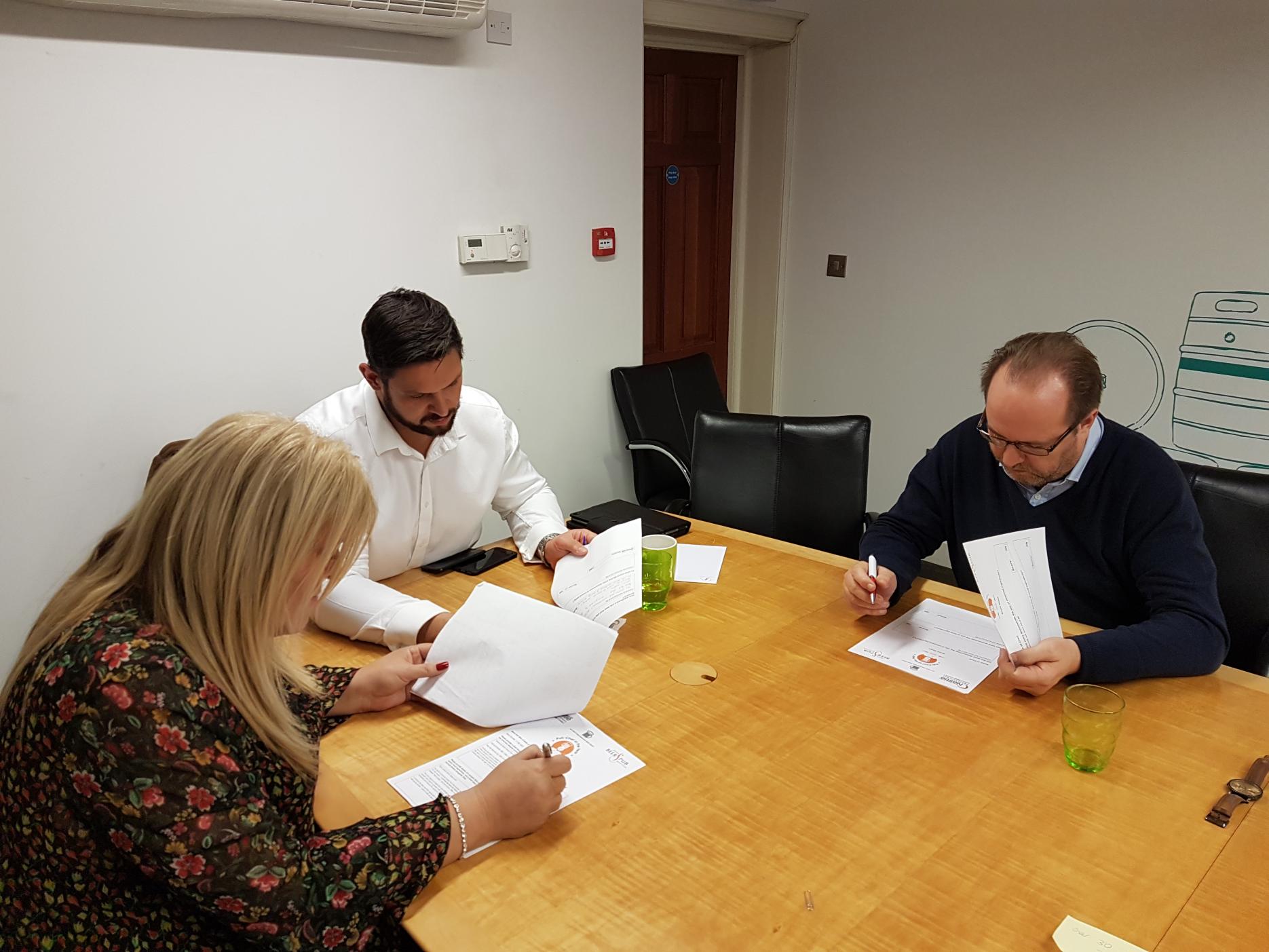 (L-R) Judges Dawn Redman, Andrej Prokes and David Wilson
