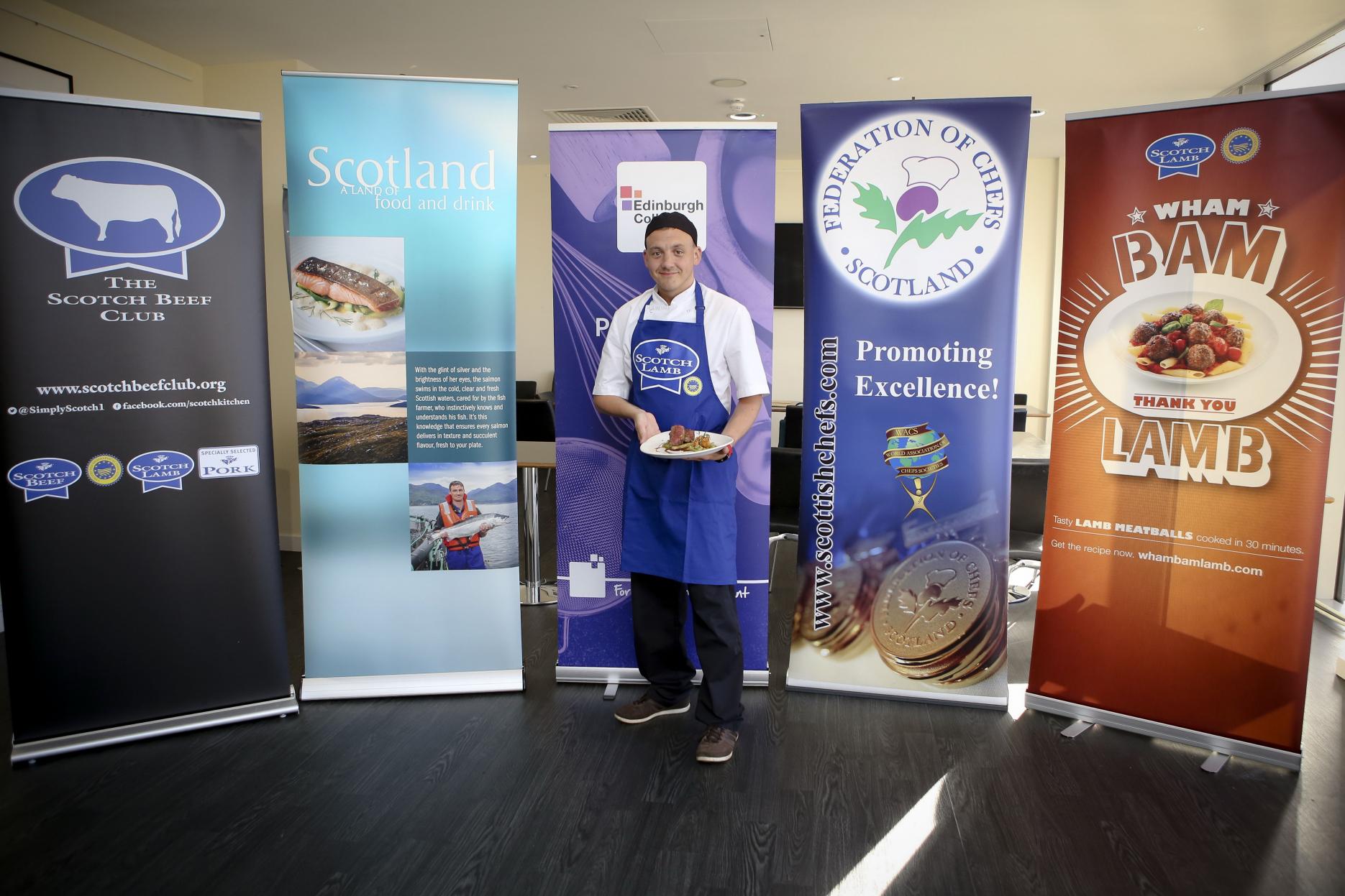 Graham Mitchell, winner of Surf and Turf Chef of the Year 2017