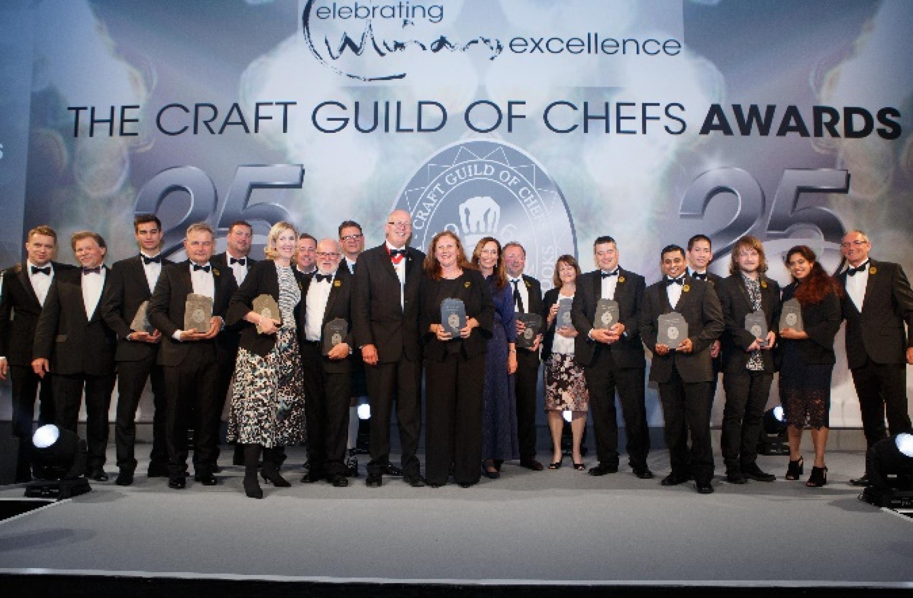 Craft Guild of Chefs 2018 winners Craft Guild of Chefs Awards 2019 Park Lane Hilton London event Marco Pierre White winners