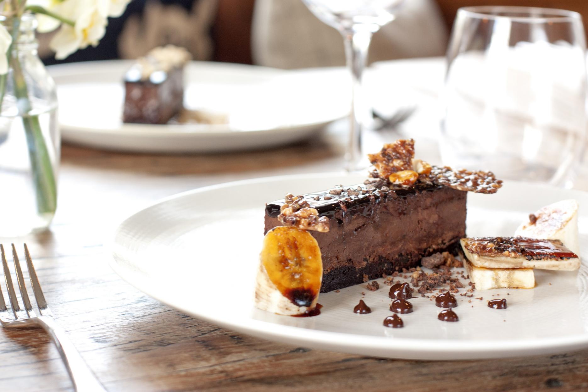 Tanner's signature chocolate pavé