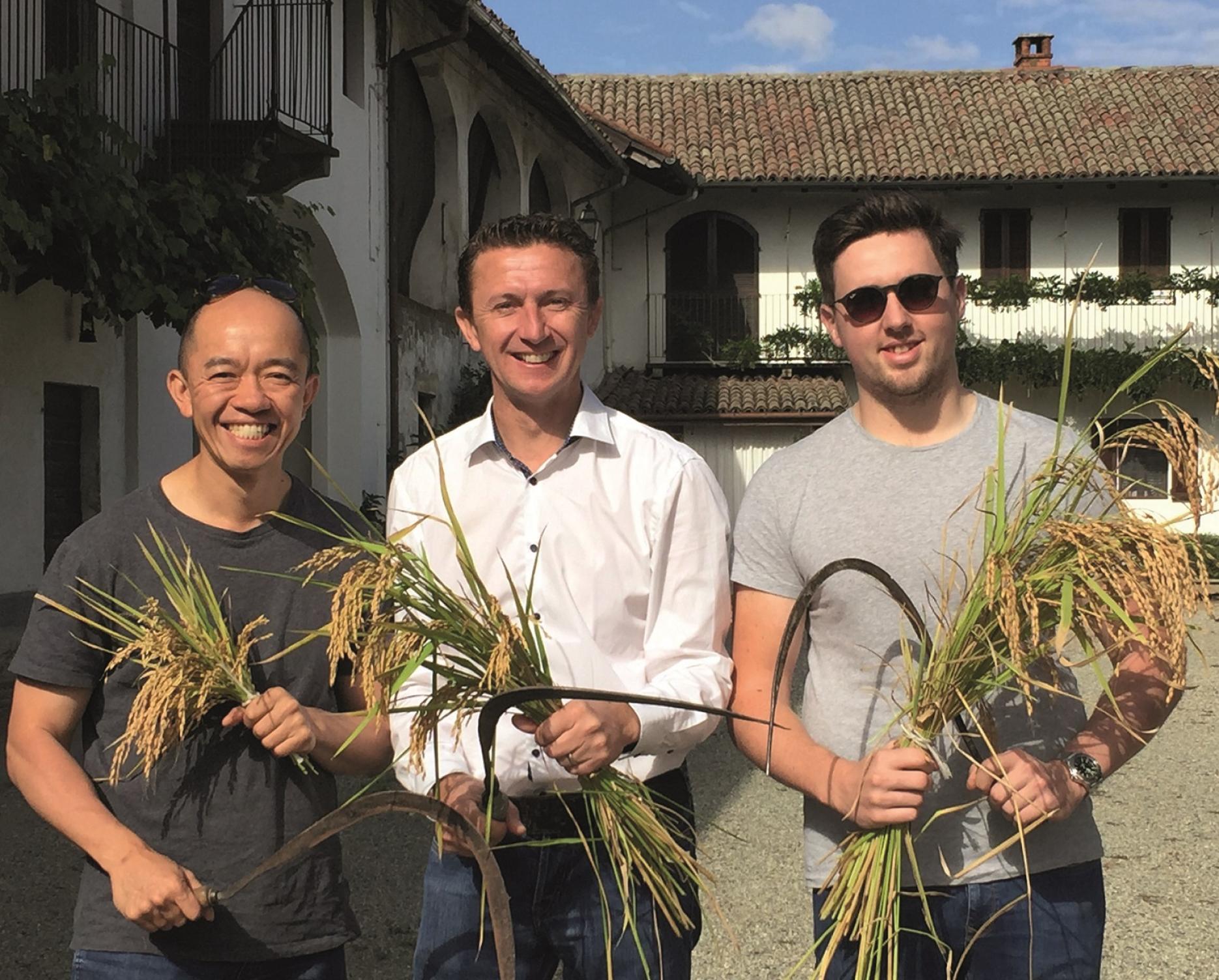 L-R, Danny Leung (Lexington Catering), Craig Dillon ( Tilda Foodservice) and Lee Warren (Compass UK & Ireland)
