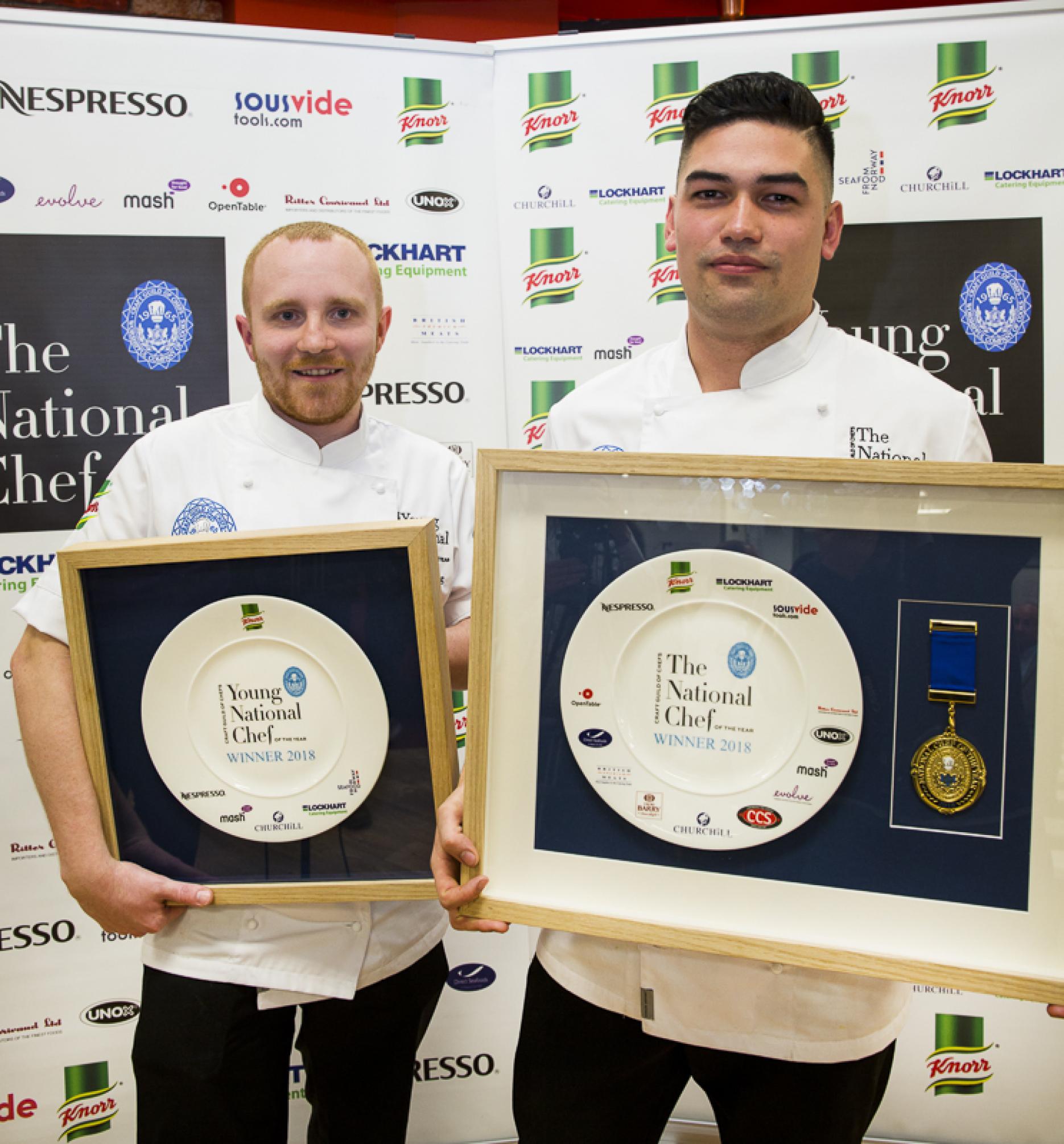 National and Young National Chef of the Year winners, Luke Selby and Danny Young