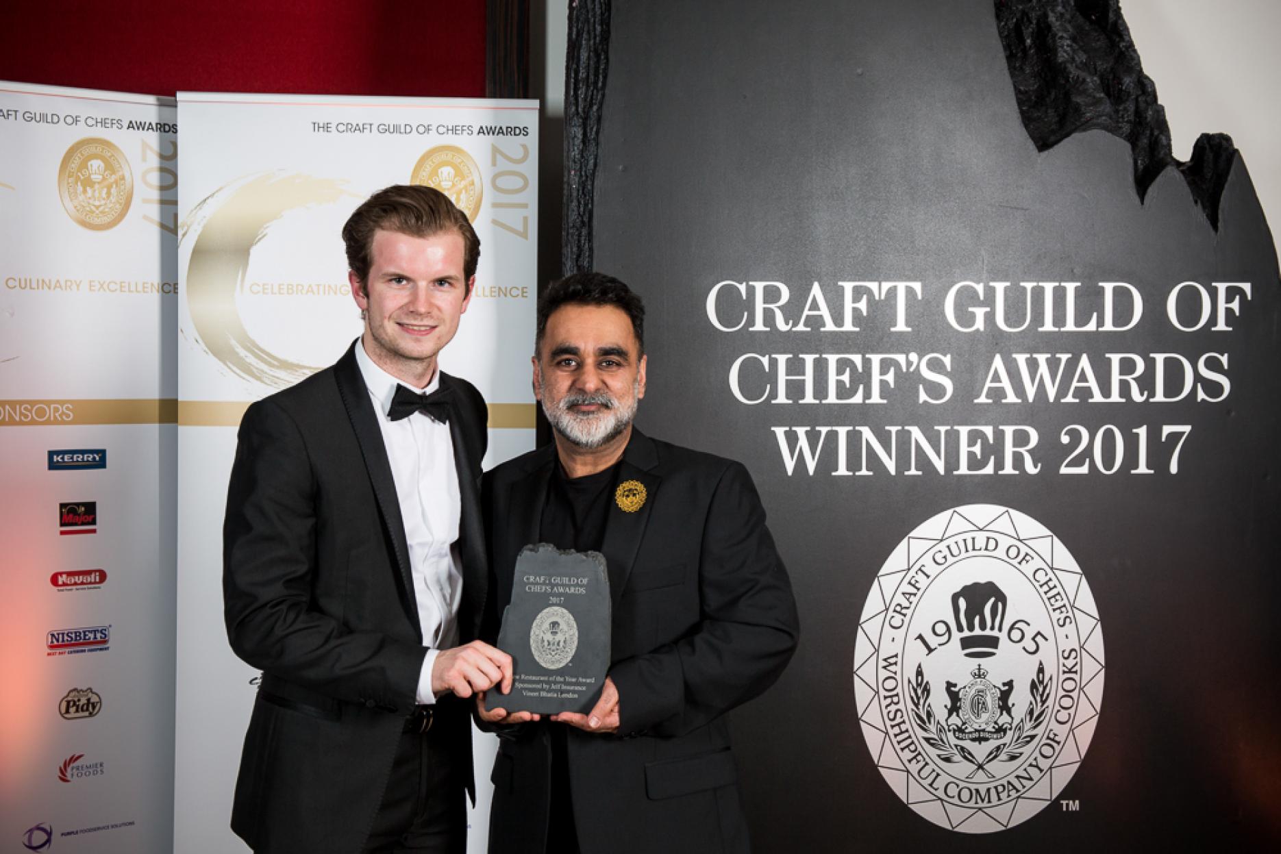New Restaurant of the Year winner 2017, Vineet Bhatia