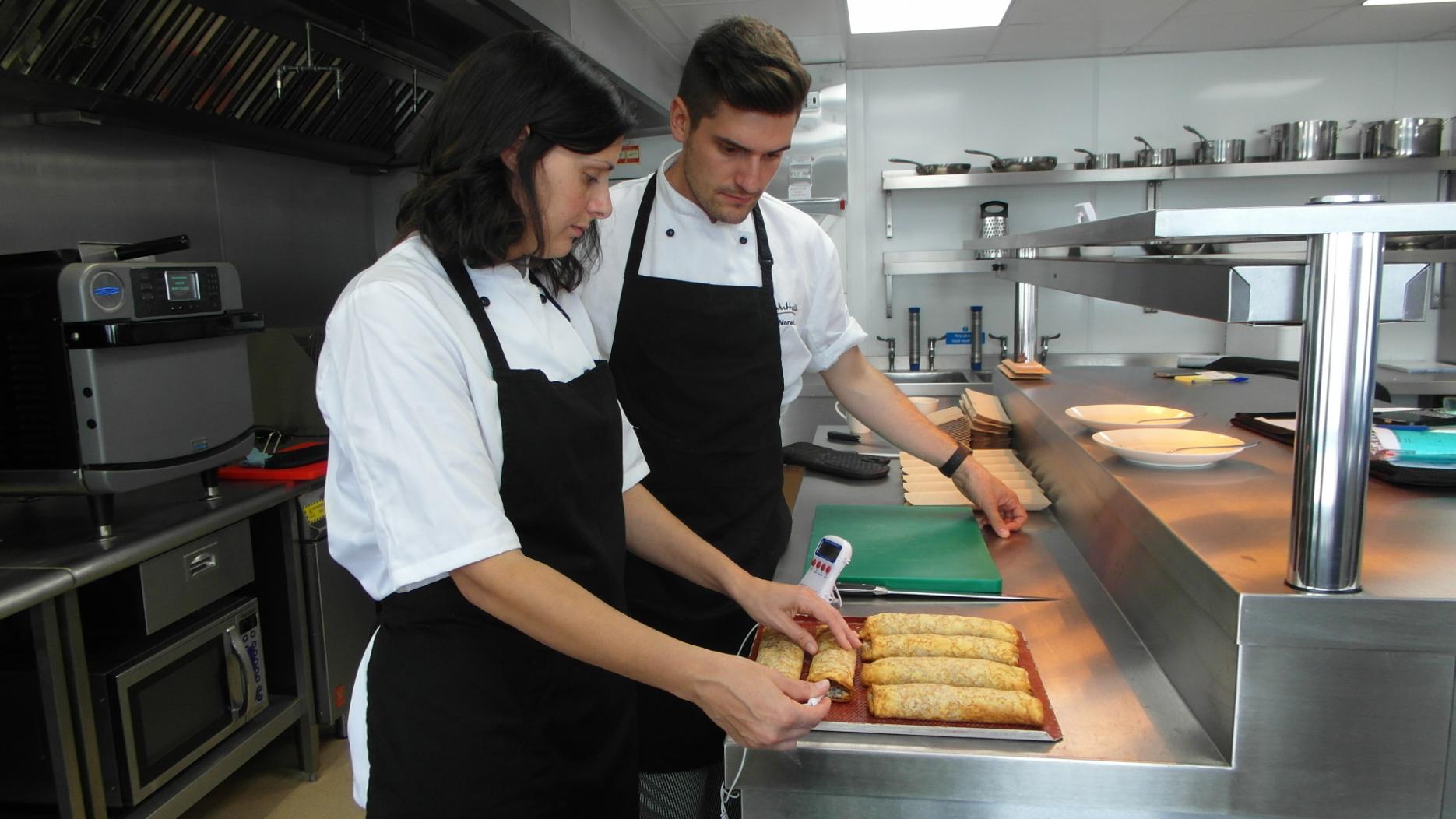 The culinary team is headed by Rowley and Warwick