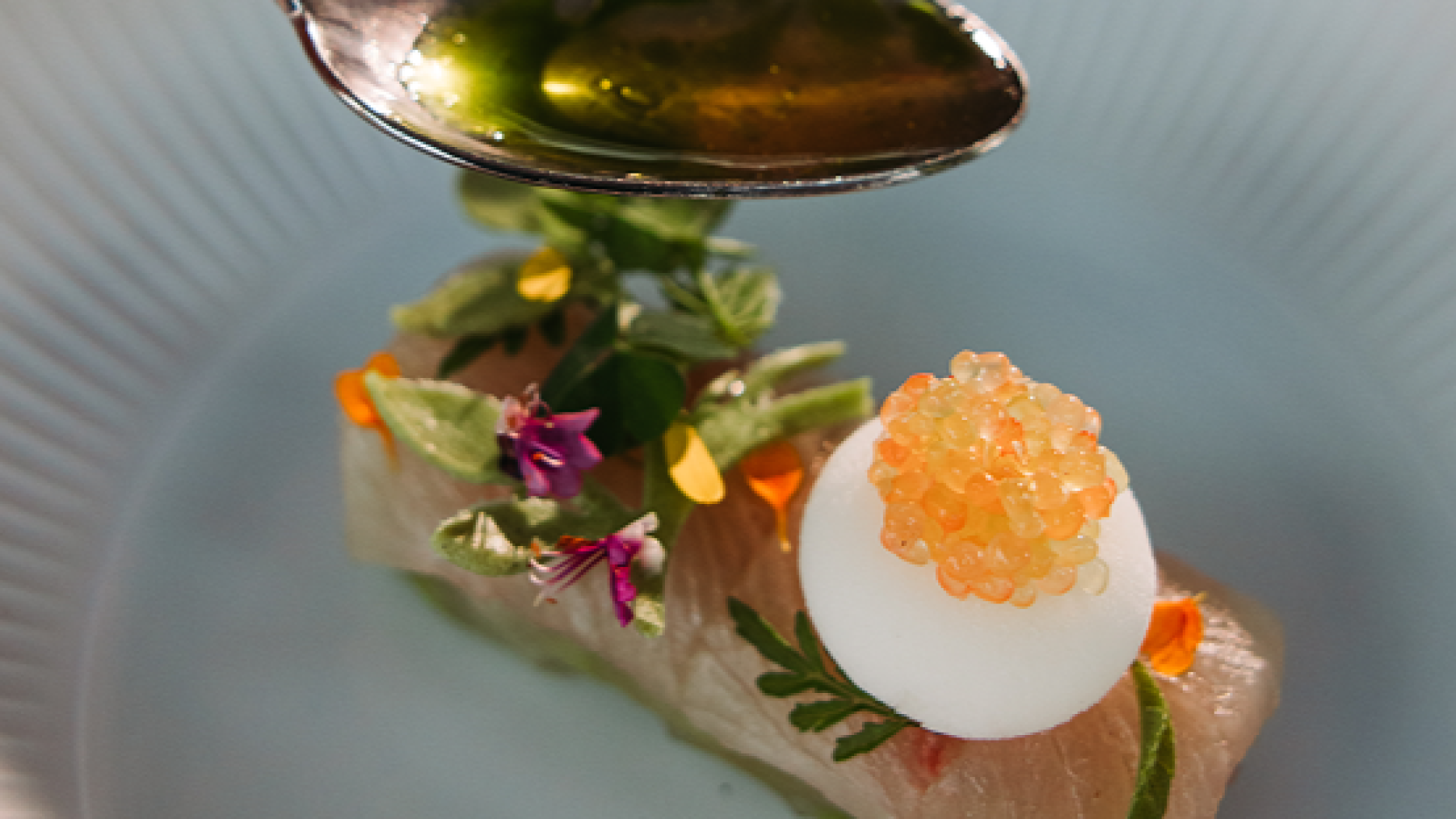 Five-day dry-aged hiramasa, pointed cabbage, escabeche, and elderflower by Tim Boury (@timboury) 