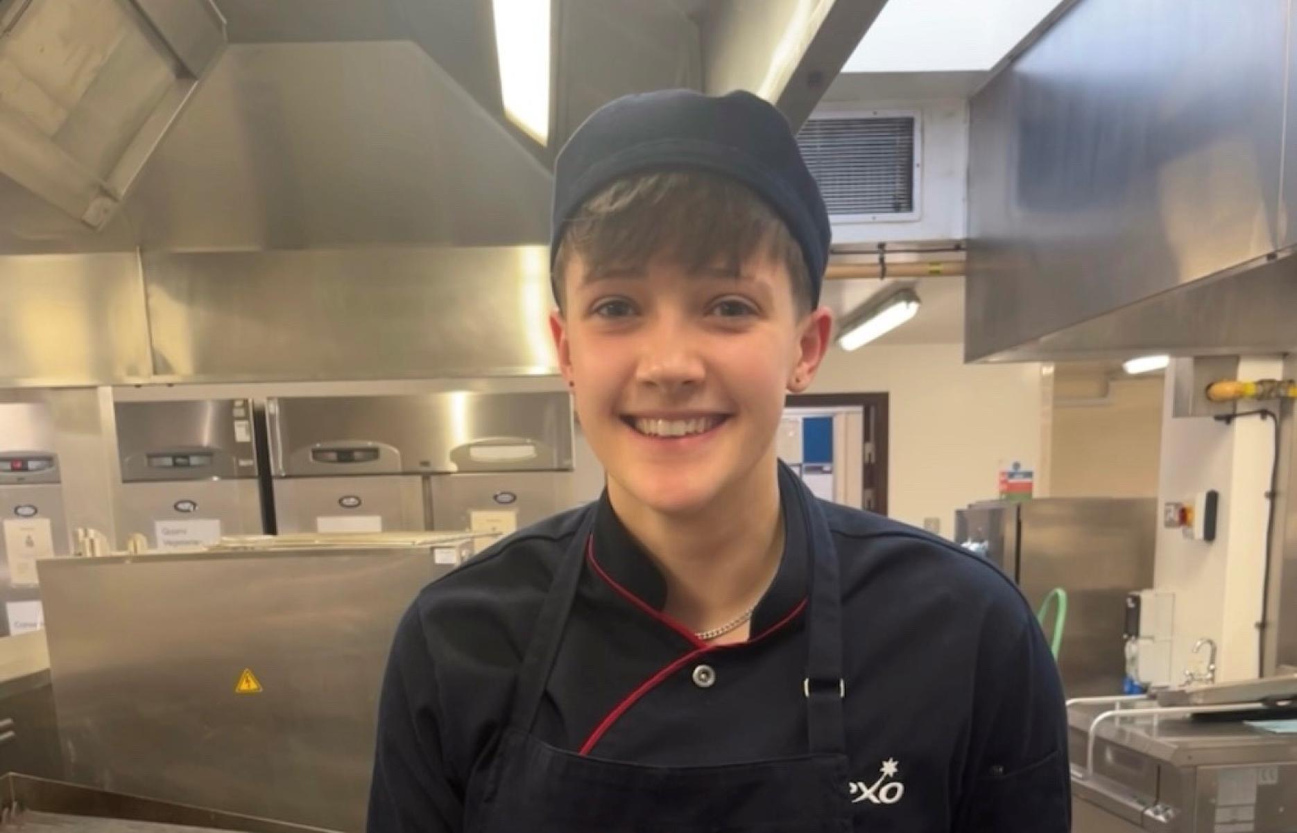 Izzy Kite, an apprentice chef at one of Sodexo’s military sites