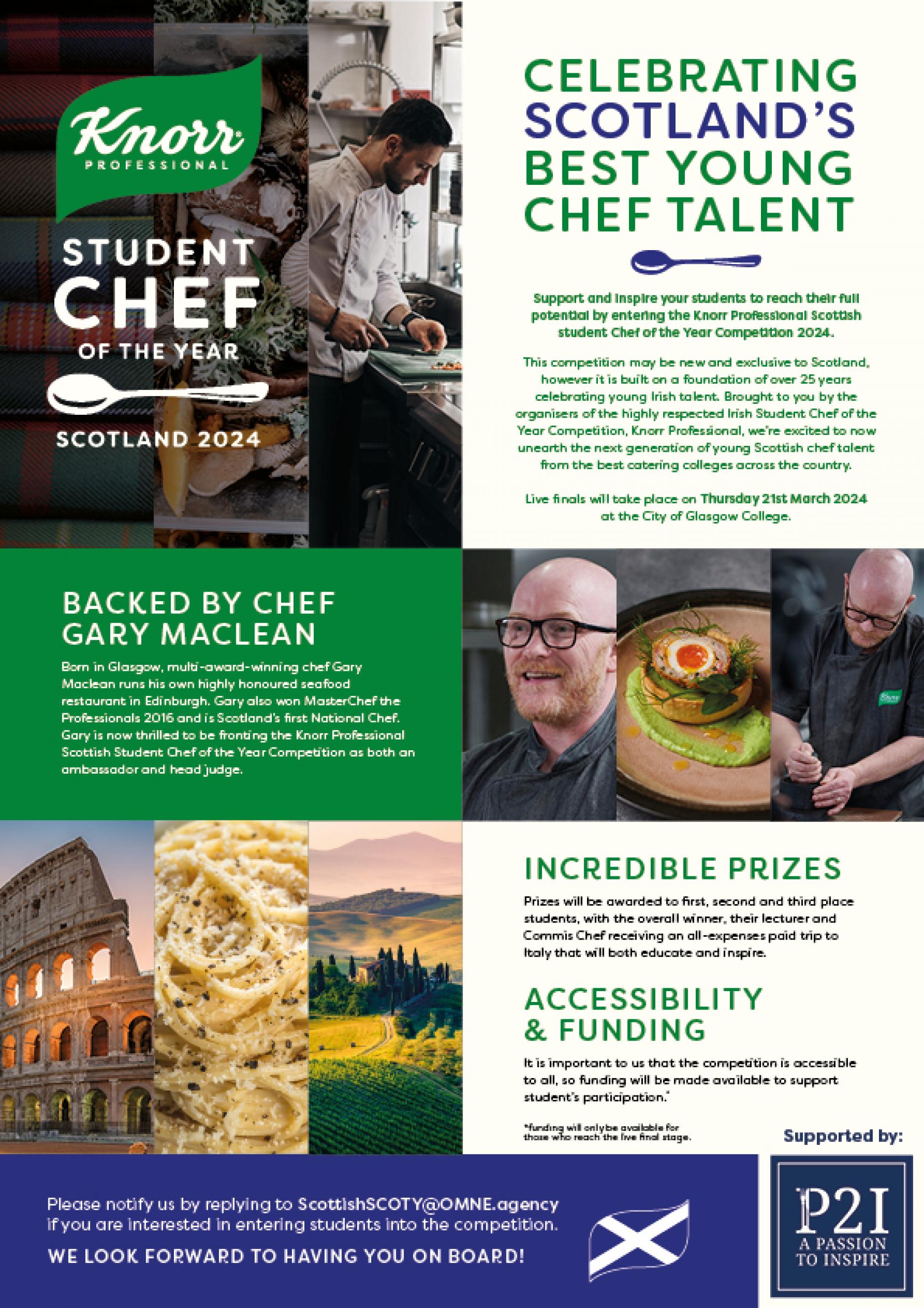 Knorr Professional launches Scottish student chef competition