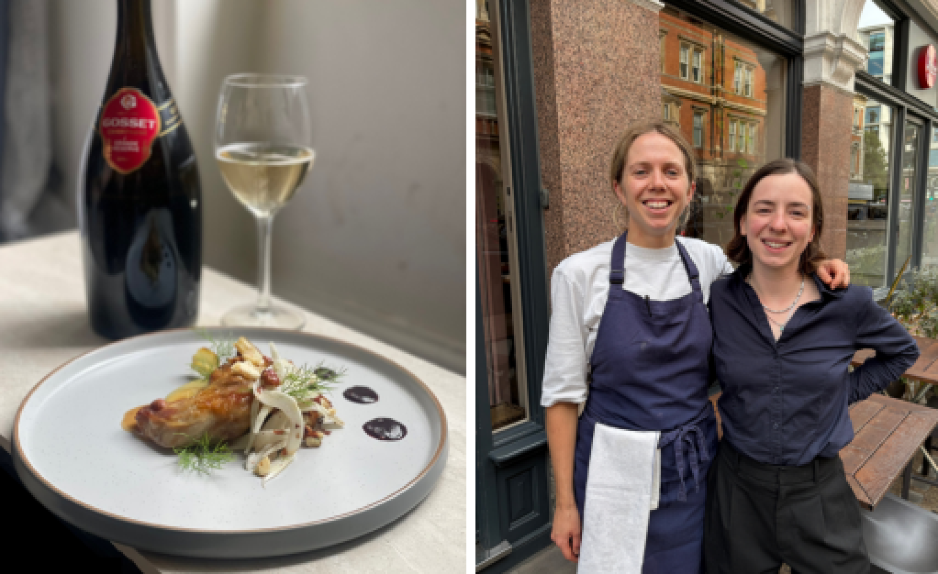 Apricity Restaurant – Anna Taylor-Hunt (sommelier) & Millie Charrington (chef