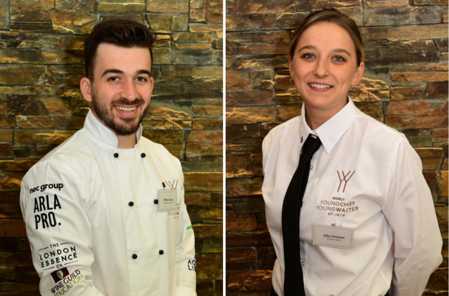 young chef waiter england competition miltan masha elisa doisneau