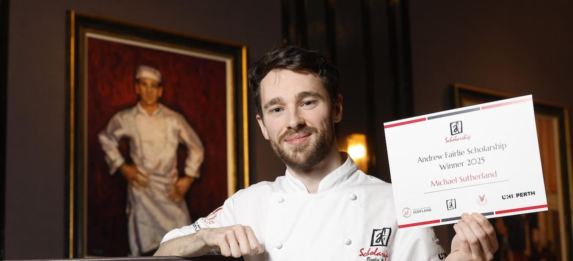 Michael Sutherland, Gleneagles junior sous chef wins Andrew Fairlie Scholarship