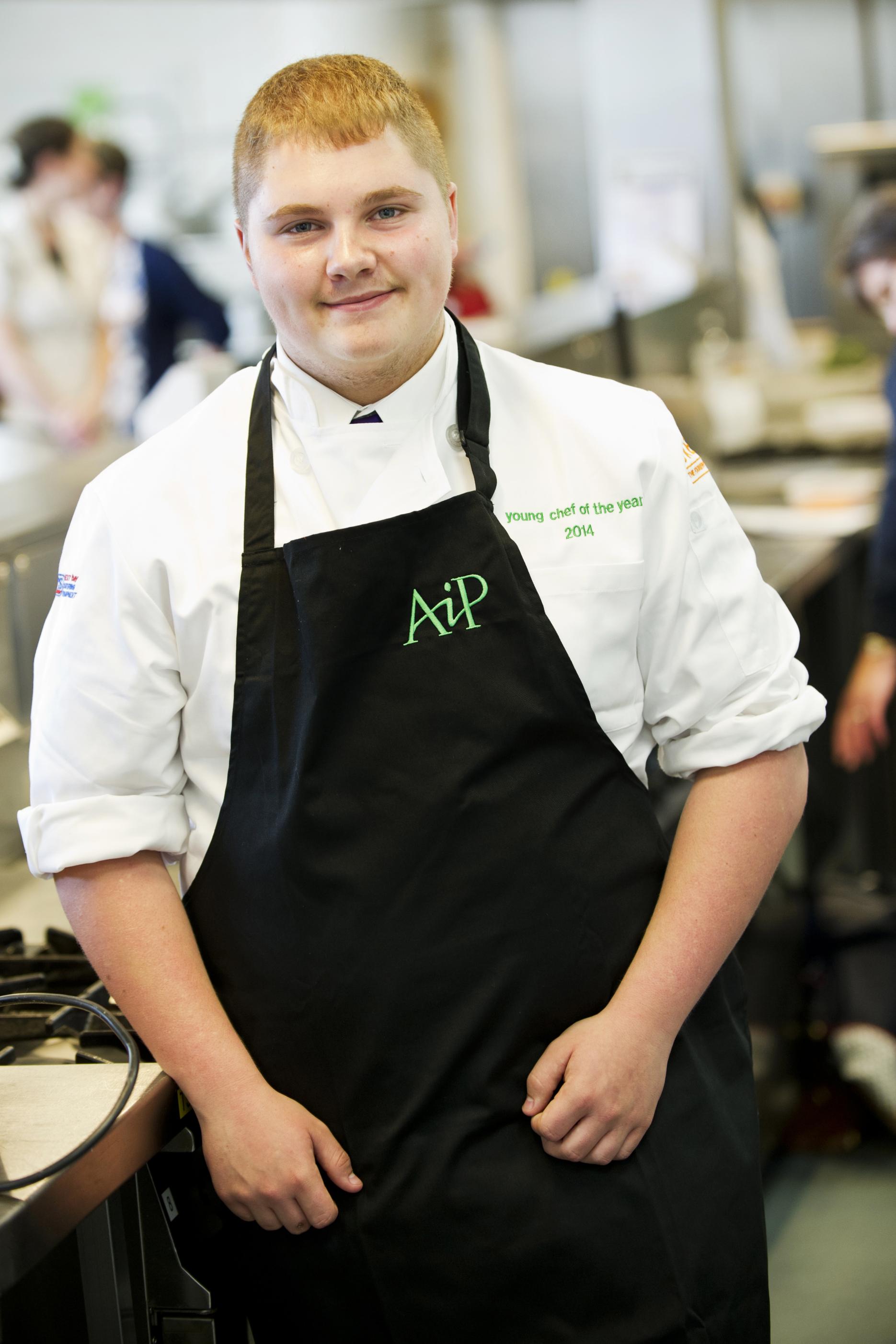 Tyler Woodhall from Baxter College, a finalist in last year's competition AiP on the search for young chefs in 2015 competition