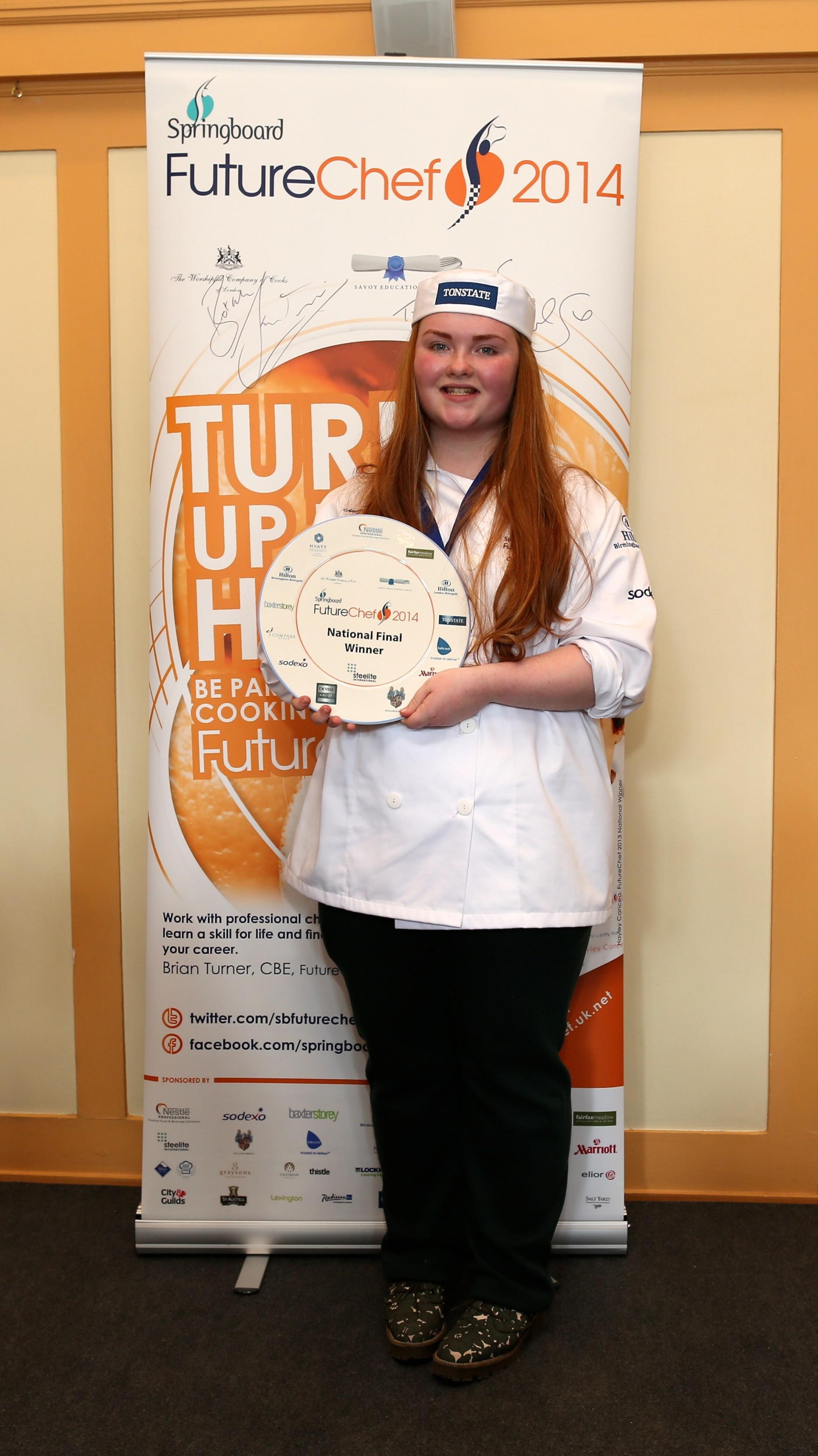 FutureChef 2014 winner Anna Carmichael Image of FutureChef 2014 winner Anna Carmichael