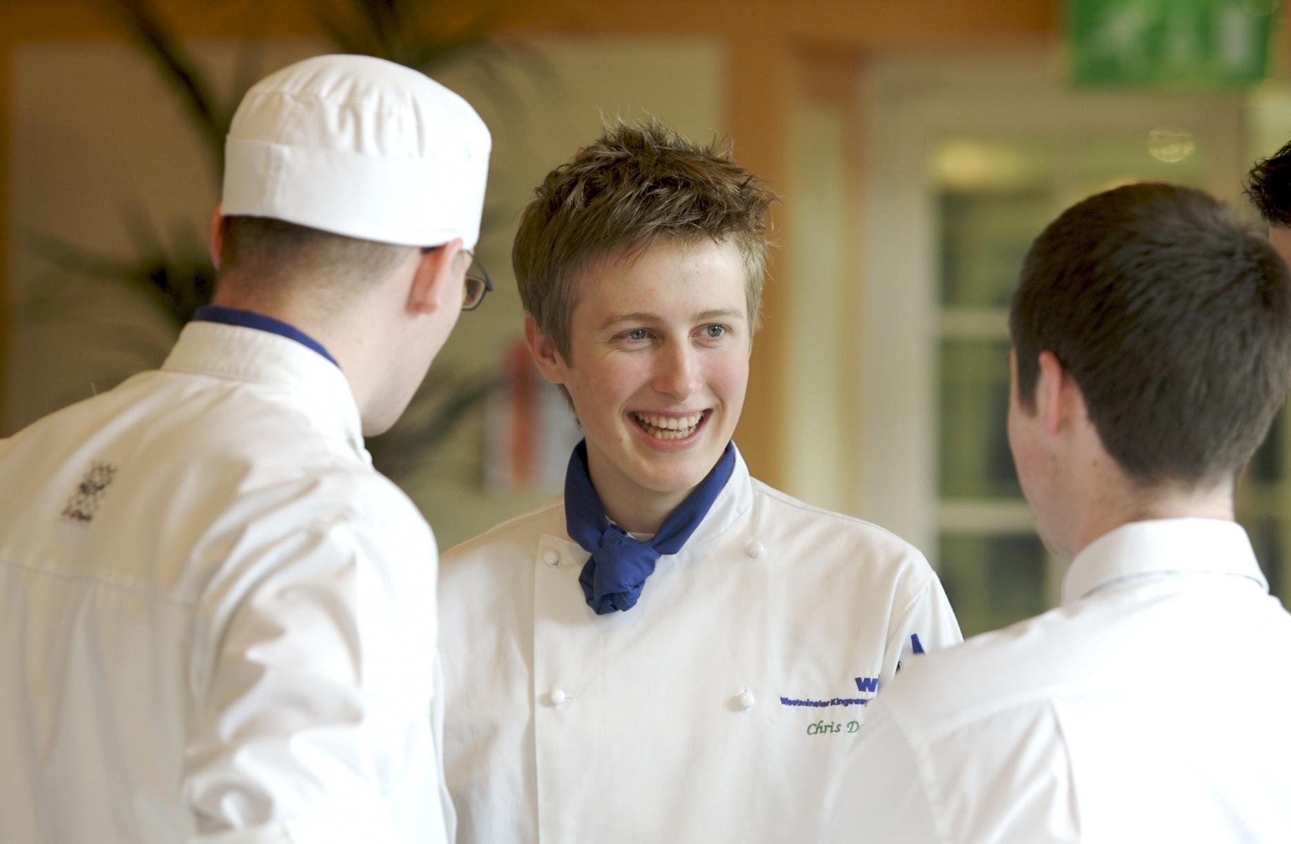 Young chefs at WKC Image of young chefs at WKC
