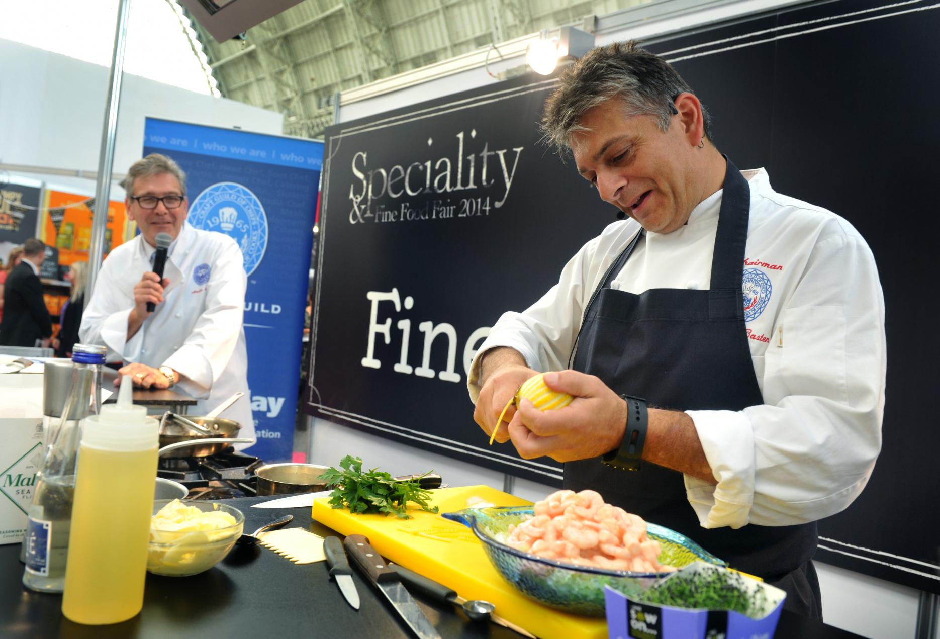 Craft Guild's Martin Bates and Christopher Basten on stage at SFFF Image of Craft Guild's Martin Bates and Christopher Basten on stage at SFFF