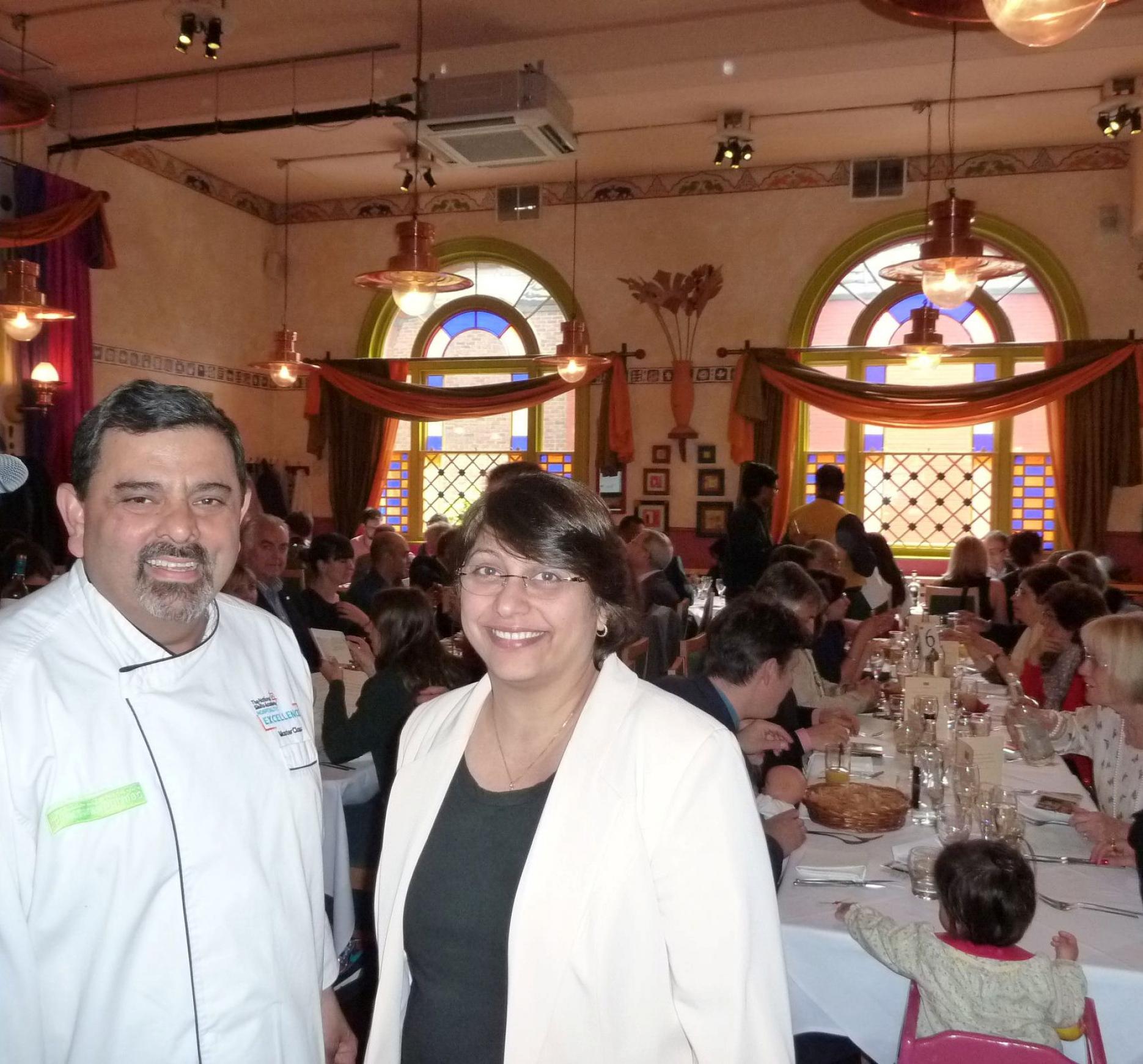 Cyrus and Pervin Todiwala at their fundraiser.