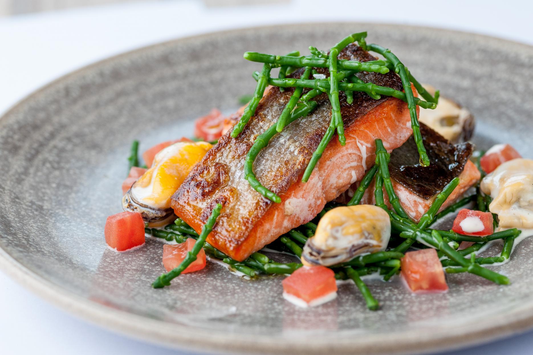 Dominic Chapman's Alaska Salmon Samphire Dominic Chapman's Alaska Salmon Samphire
