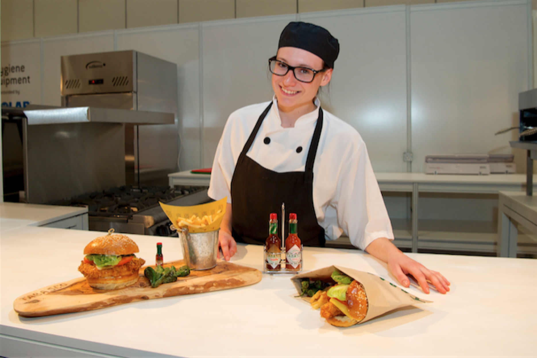 Winner Gaia Tomasin of Lexington Catering College