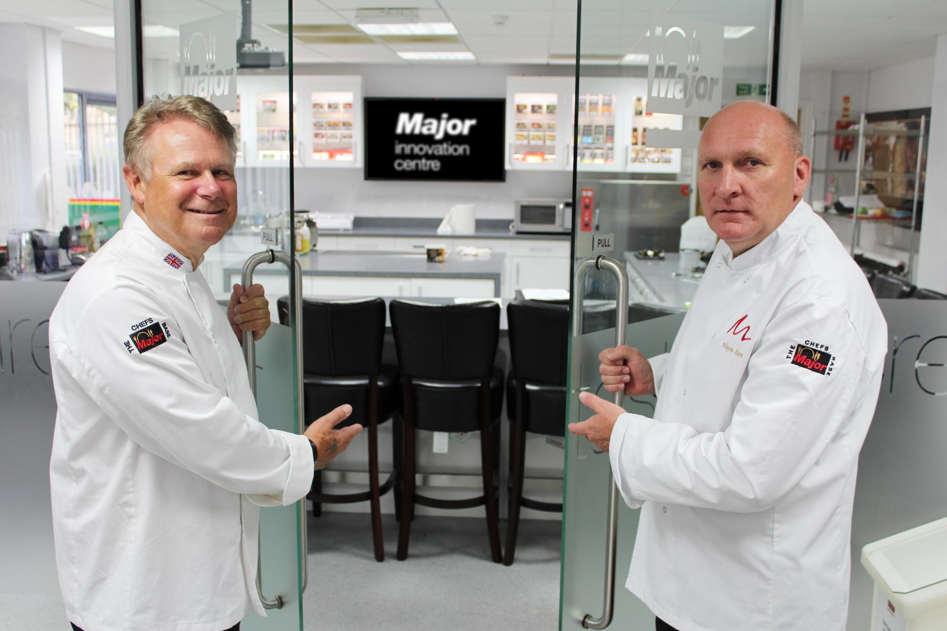 Brian Eastment and Wayne Asson at the Major Innovation Centre Image of Brian Eastment and Wayne Asson at the Major Innovation Centre