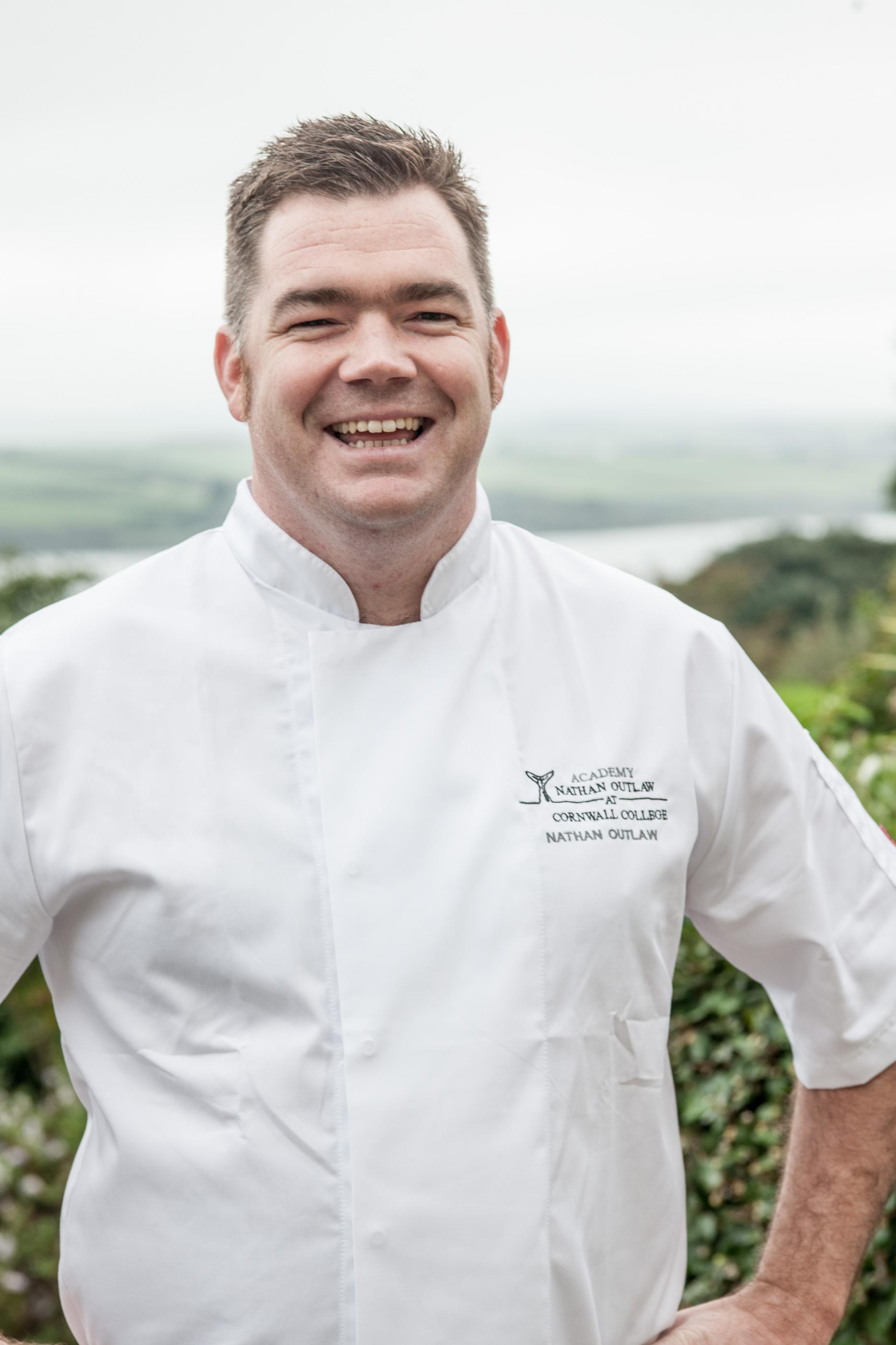 Nathan Outlaw, is one of the three chefs preparing courses for the dinner celebrated chefs Hospitality Action charity Christmas dinner