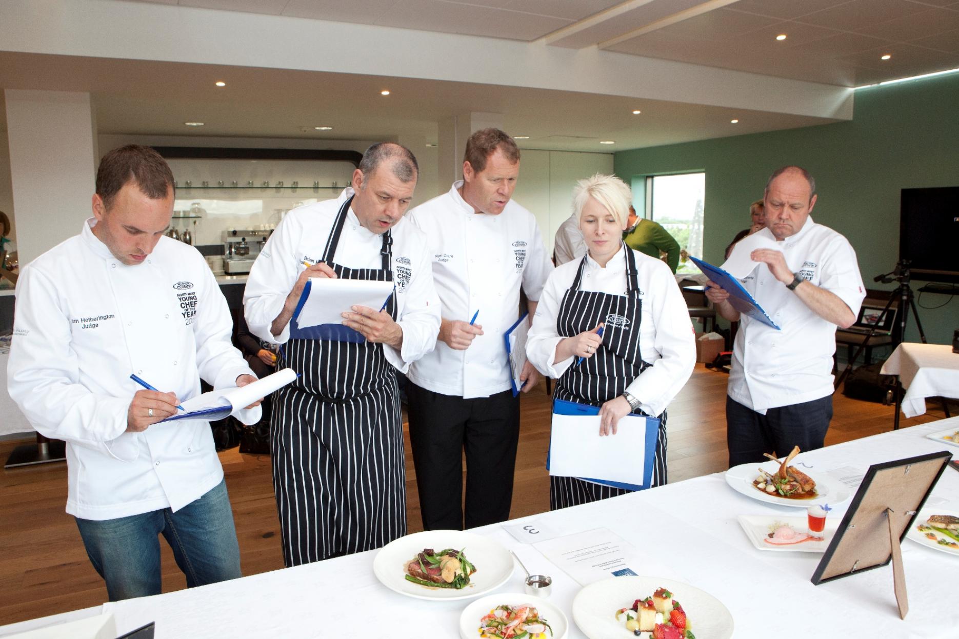 The judges deliberate at last year's final The judges deliberate at last year's final