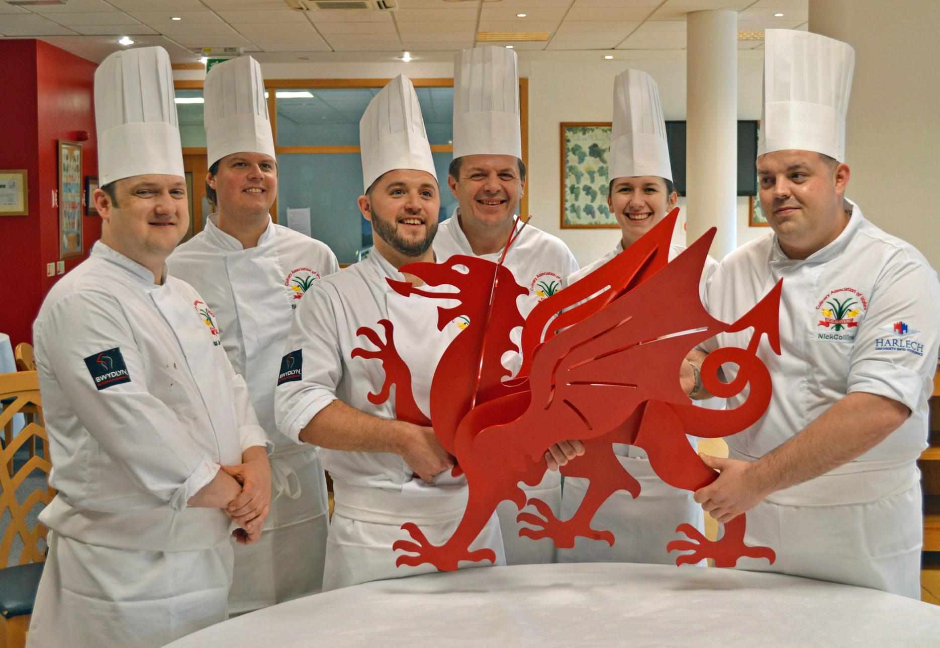 The victorious South Wales team, winners of the Battle for the Dragon contest Welsh International Culinary Championship declared a ‘big success’