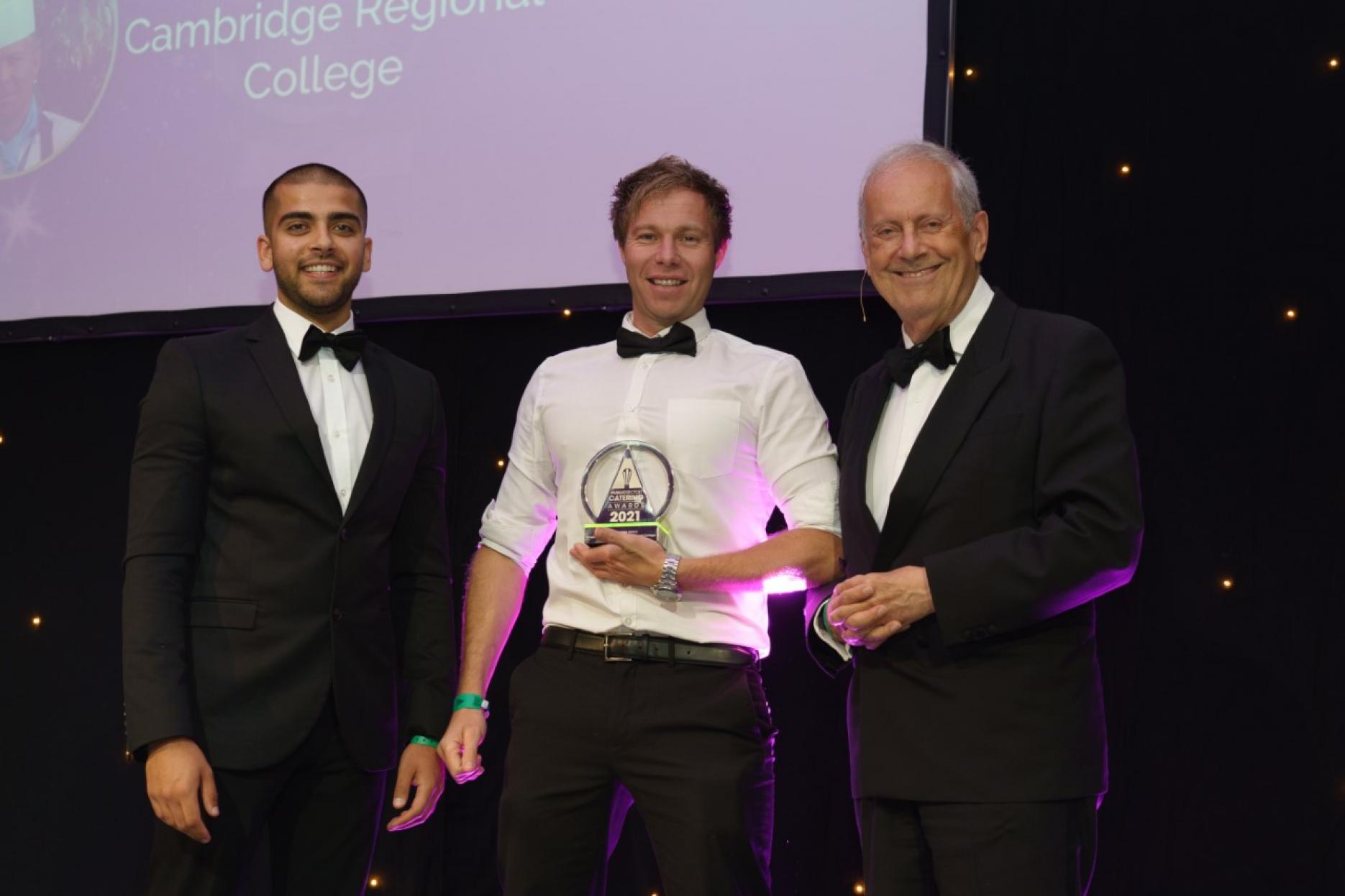 Graham Taylor from Cambridge Regional College won the Catering College Award.