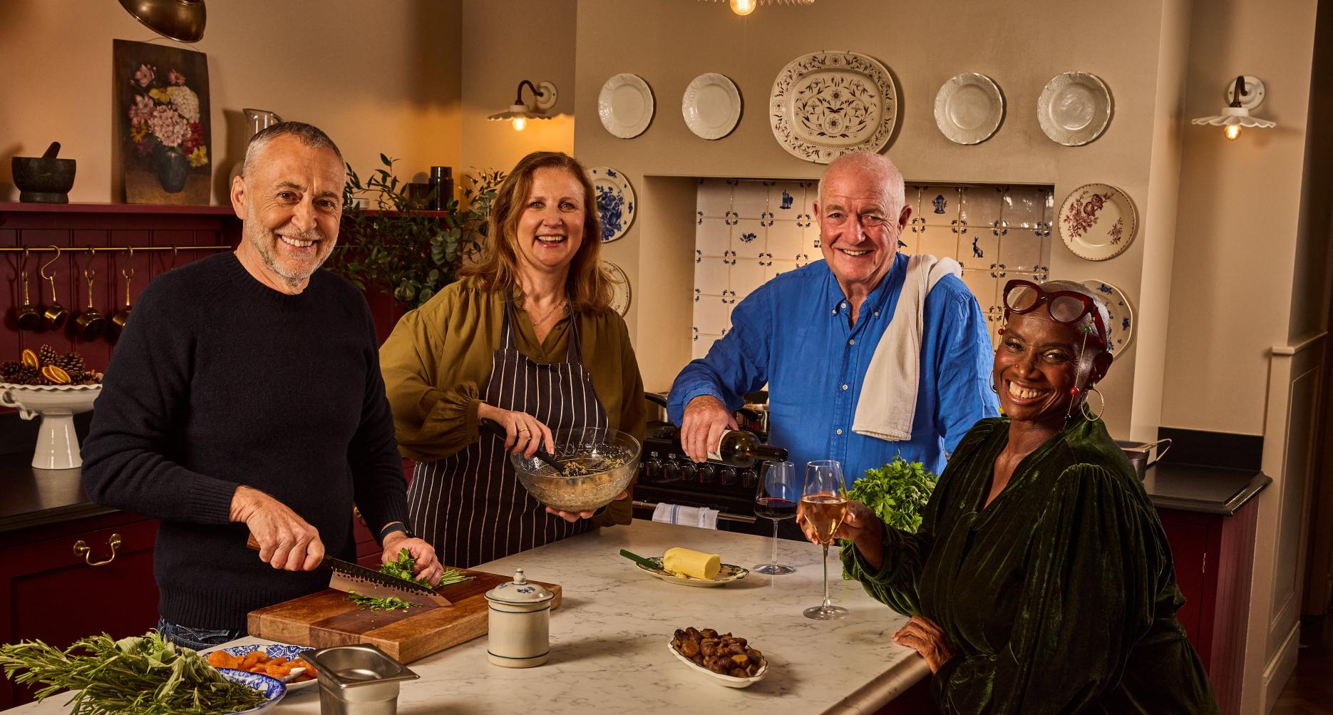 Michel Roux, Angela Hartnett, Rick Stein and Andi Oliver Michel Roux, Angela Hartnett, Rick Stein and Andi Oliver