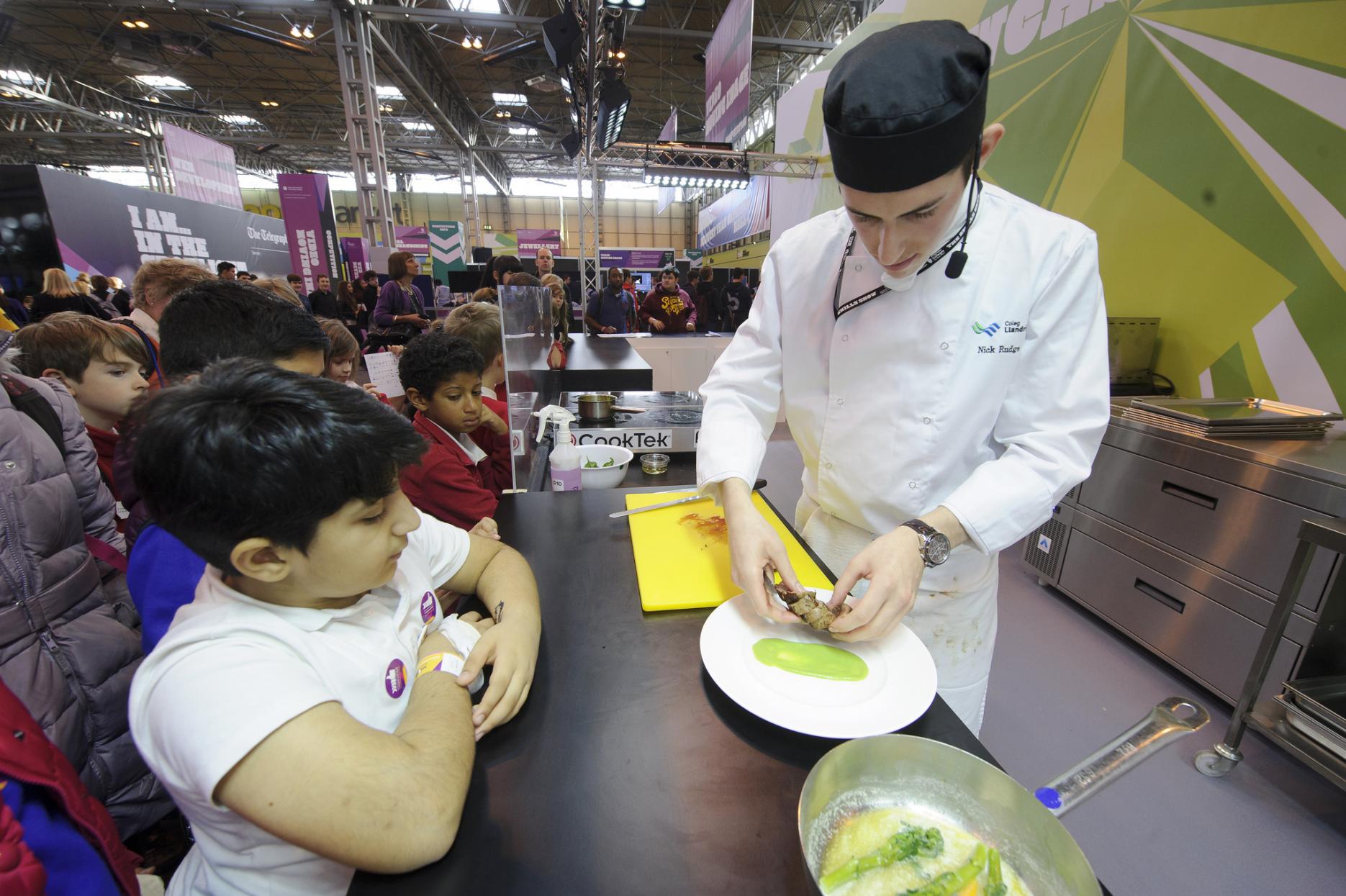 Hospitality bosses can use The Skills Show to see the benefits of training Welsh Culinary Academy Hospitality Training Skills Young People