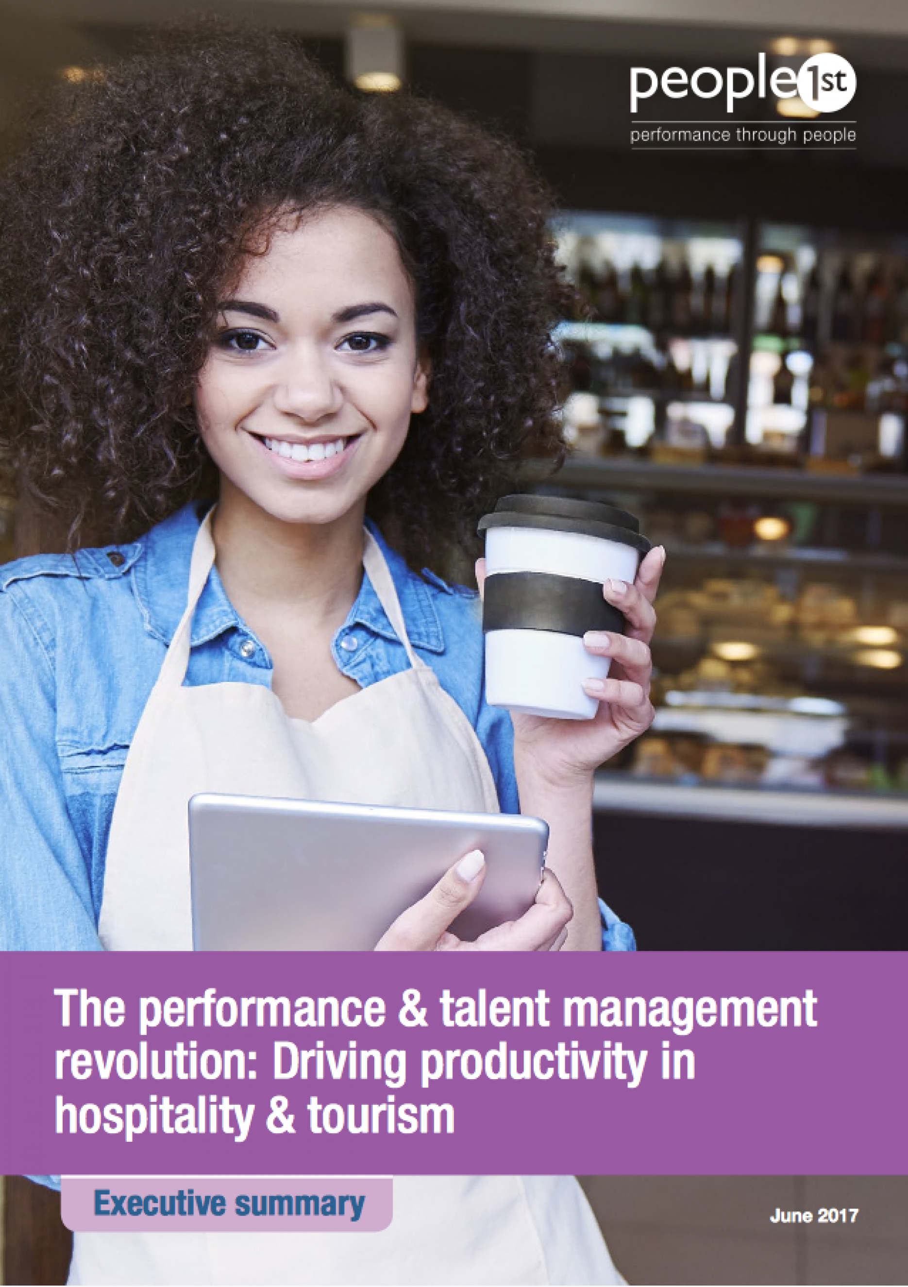 Front cover to the latest People 1st research report
