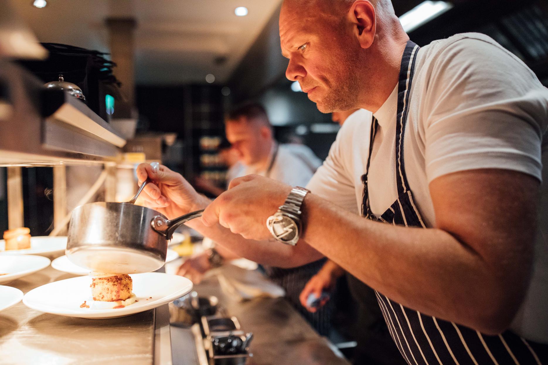 Tom Kerridge in The Betsey Wynne kitchen