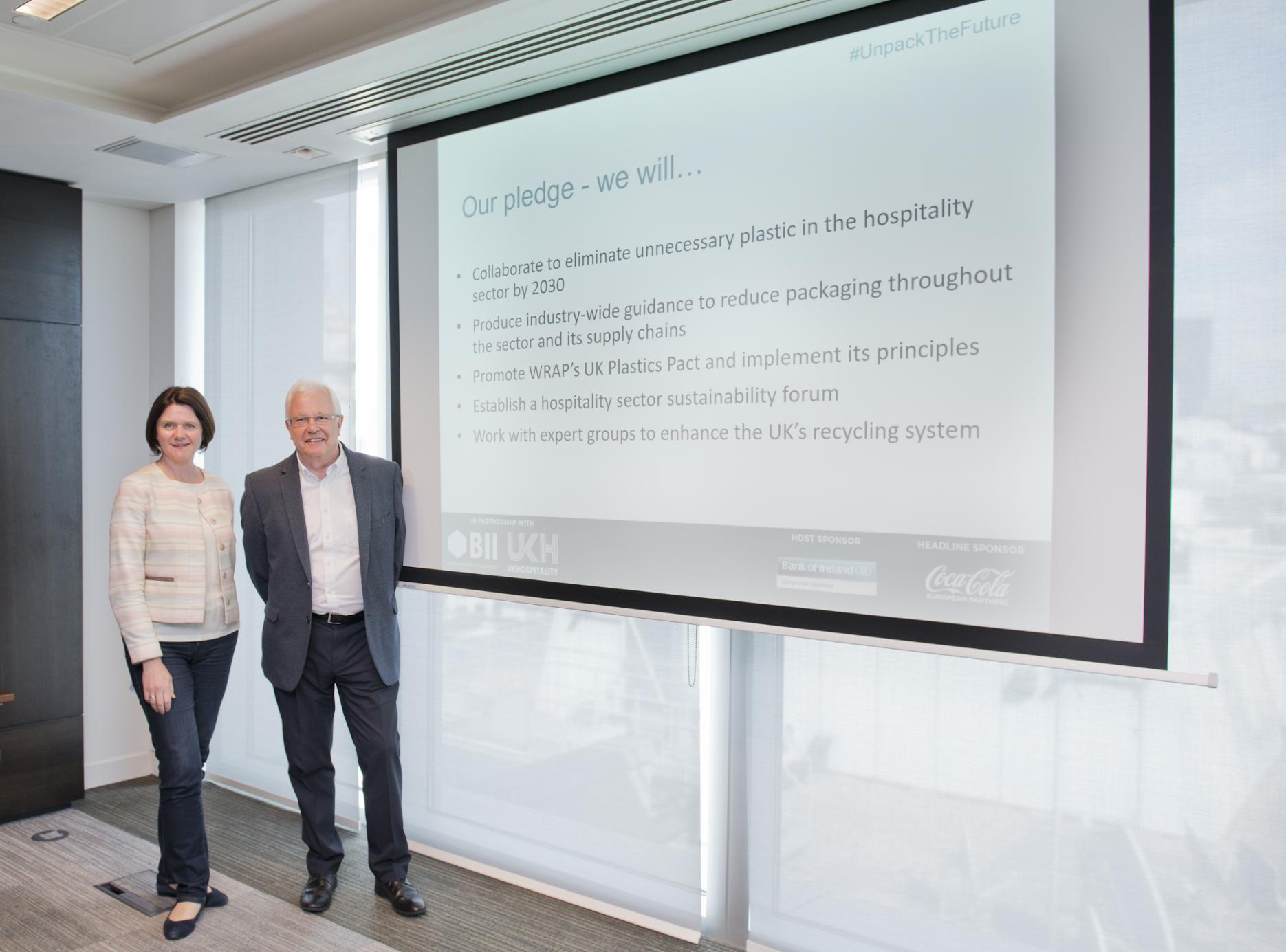 Kate Nicholls and Mike Clist hospitality, businesses, waste